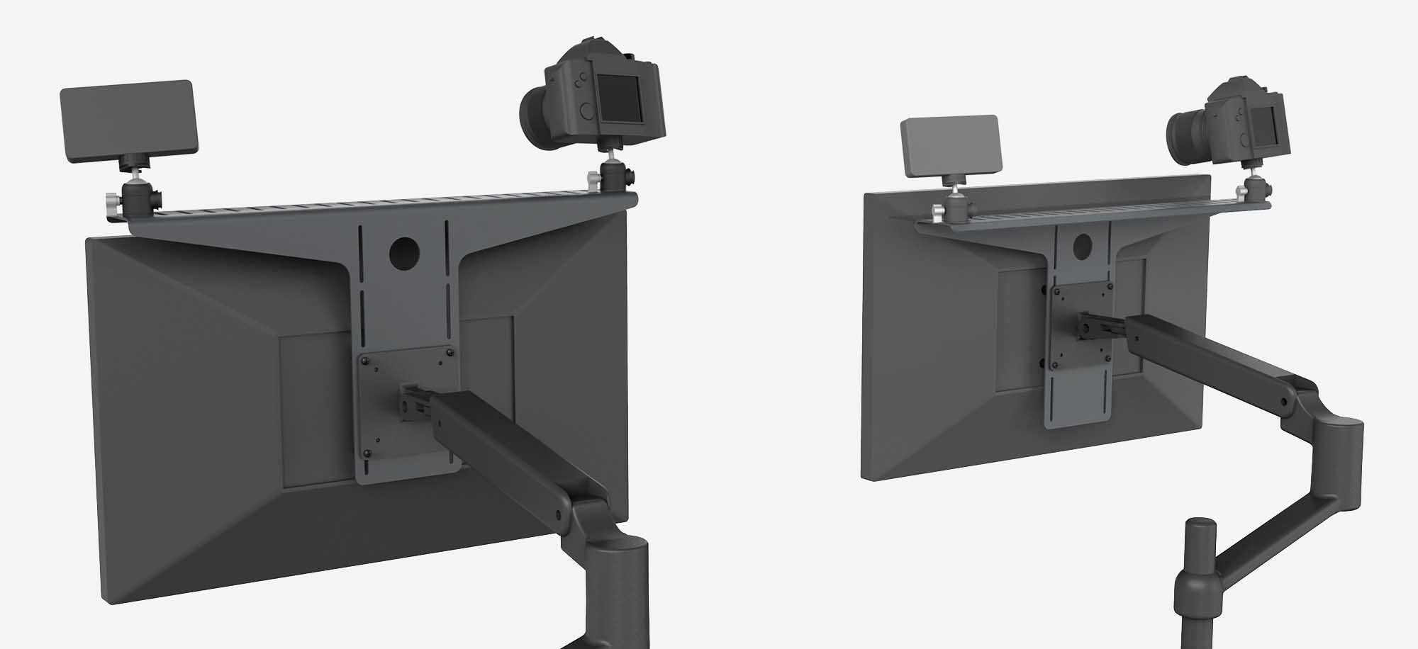 Camera & Video Shelf for Monitor Arms Video Conferencing & Streaming