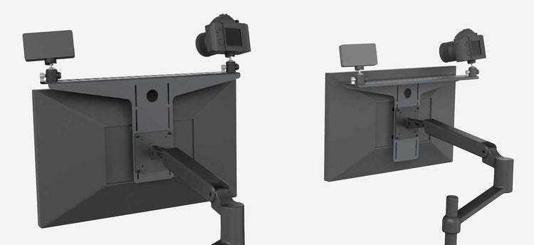 Camera & Video Shelf for Monitor Arms, Video Conferencing & Streaming