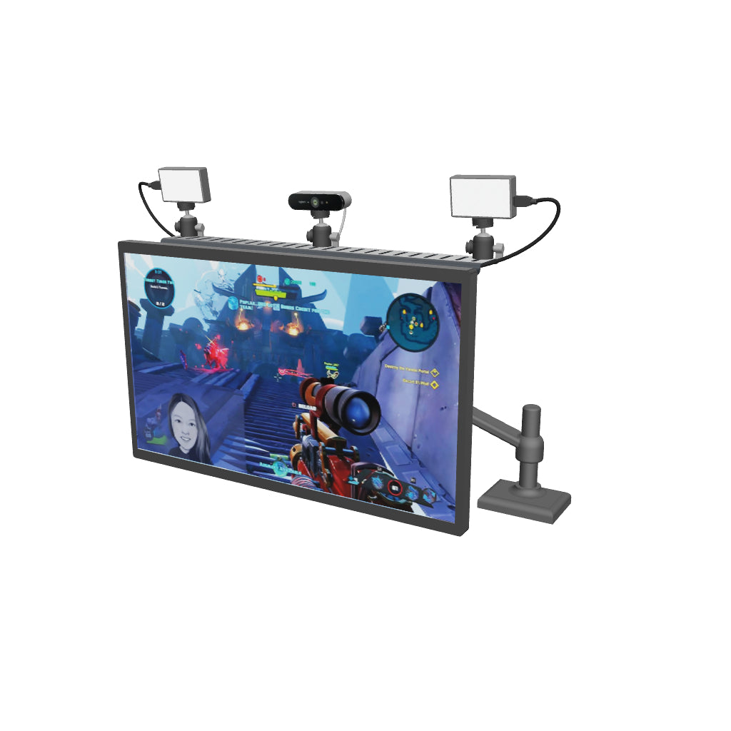 Camera & Video Shelf for Monitor Arms | Video Conferencing & Streaming ...